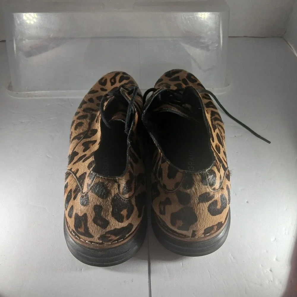Cole Haan OriginalGrand Oxford 7B Leopard Calf Hair Wingtip Mob Wife‎ Indie